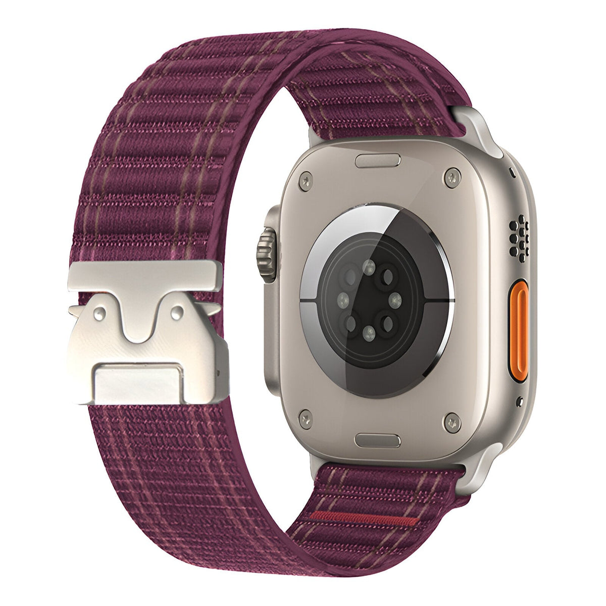 Correa de nailon ajustable para reloj Apple Watch, hebilla paracaídas, cierre táctico, modelo Riven