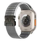 Correa de nailon ajustable para reloj Apple Watch, hebilla paracaídas, cierre táctico, modelo Riven