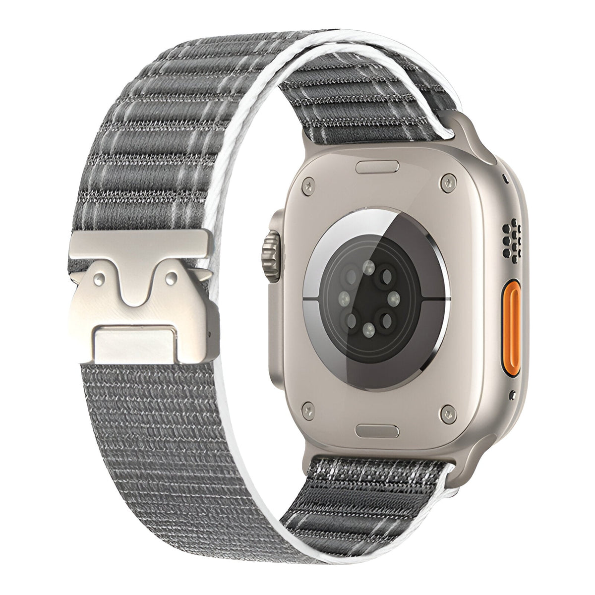Correa de nailon ajustable para reloj Apple Watch, hebilla paracaídas, cierre táctico, modelo Riven