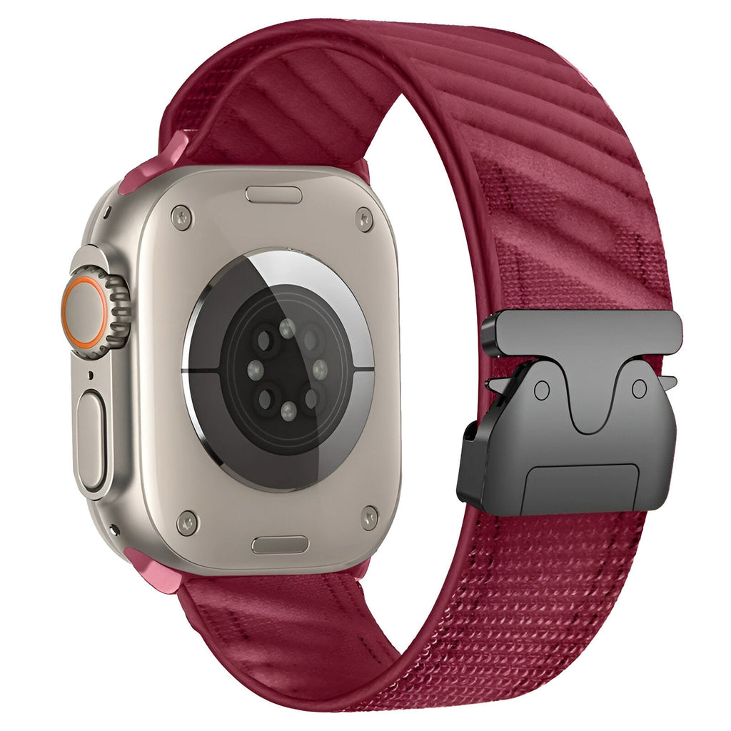 Correa de nailon tejido en diagonal para Apple Watch, cierre táctico, modelo Neyko