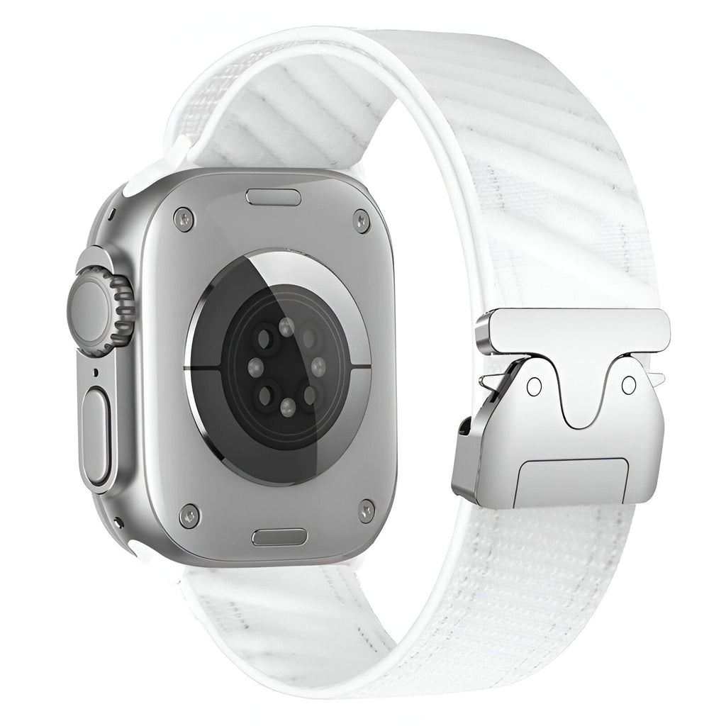Correa de nailon tejido en diagonal para Apple Watch, cierre táctico, modelo Neyko