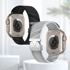 Correa de nailon tejido en diagonal para Apple Watch, cierre táctico, modelo Neyko