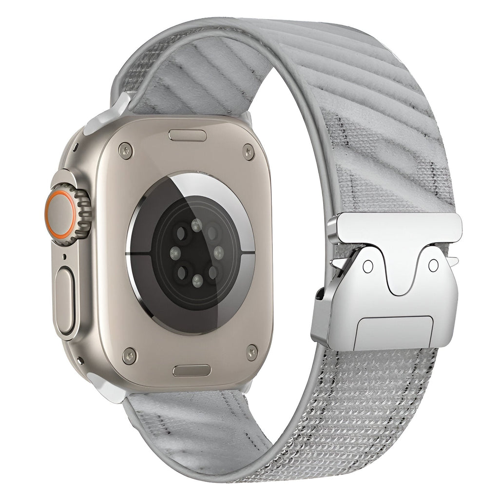 Correa de nailon tejido en diagonal para Apple Watch, cierre táctico, modelo Neyko