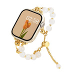 Correa para Apple Watch de perlas ojo de gato, cadenita ajustable, modelo Tilou