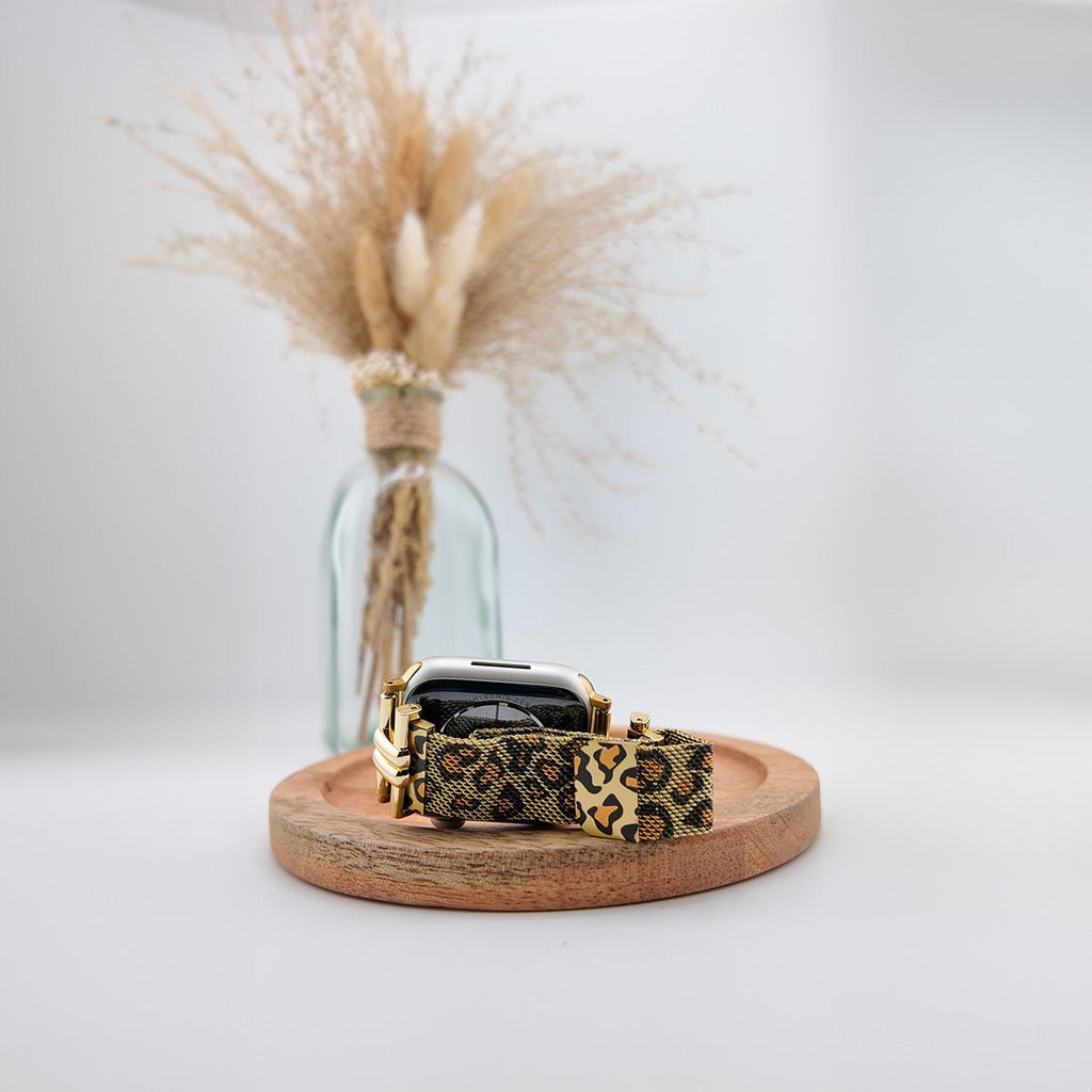 Correa para Apple Watch, leopardo, fina y elegante, estilo chic, modelo Parus