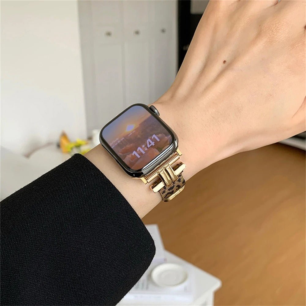 Correa para Apple Watch, leopardo, fina y elegante, estilo chic, modelo Parus