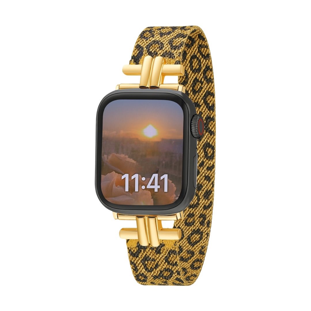 Correa para Apple Watch, leopardo, fina y elegante, estilo chic, modelo Parus