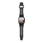 Correa de silicona perforada para Apple Watch, diseño outdoor, conectores metálicos, modelo Serdak