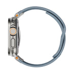 Correa de silicona perforada para Apple Watch, diseño outdoor, conectores metálicos, modelo Serdak