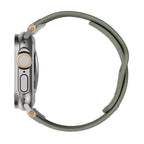 Correa de silicona perforada para Apple Watch, diseño outdoor, conectores metálicos, modelo Serdak
