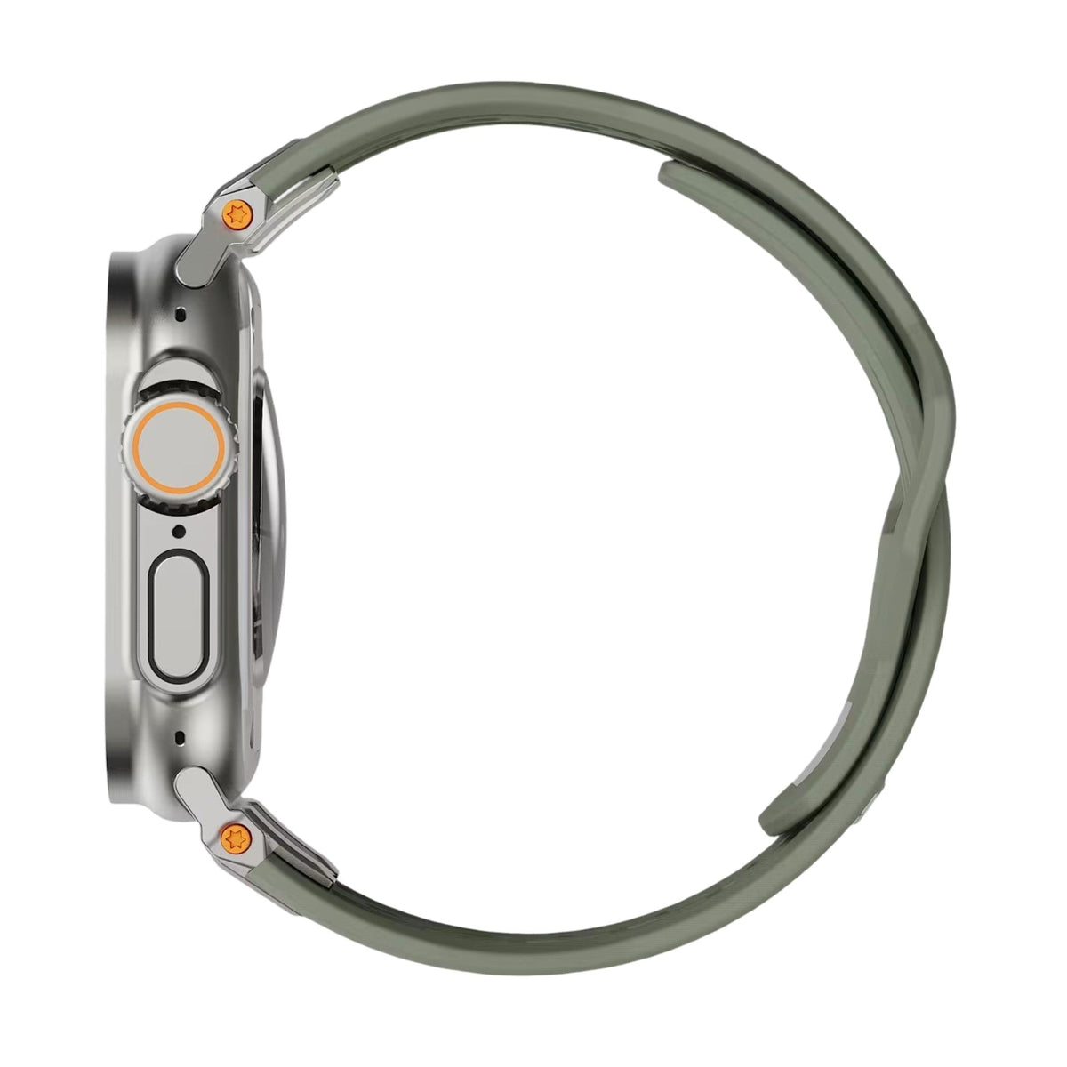 Correa de silicona perforada para Apple Watch, diseño outdoor, conectores metálicos, modelo Serdak