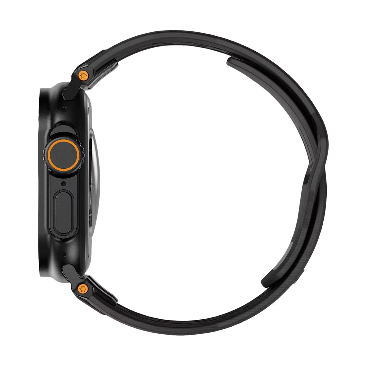 Correa de silicona perforada para Apple Watch, diseño outdoor, conectores metálicos, modelo Serdak