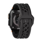 Correa de silicona perforada para Apple Watch, diseño outdoor, conectores metálicos, modelo Serdak