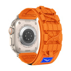 Correa táctica de nailon, edición montaña y escalada, para Apple Watch, ajustable, modelo Diemio