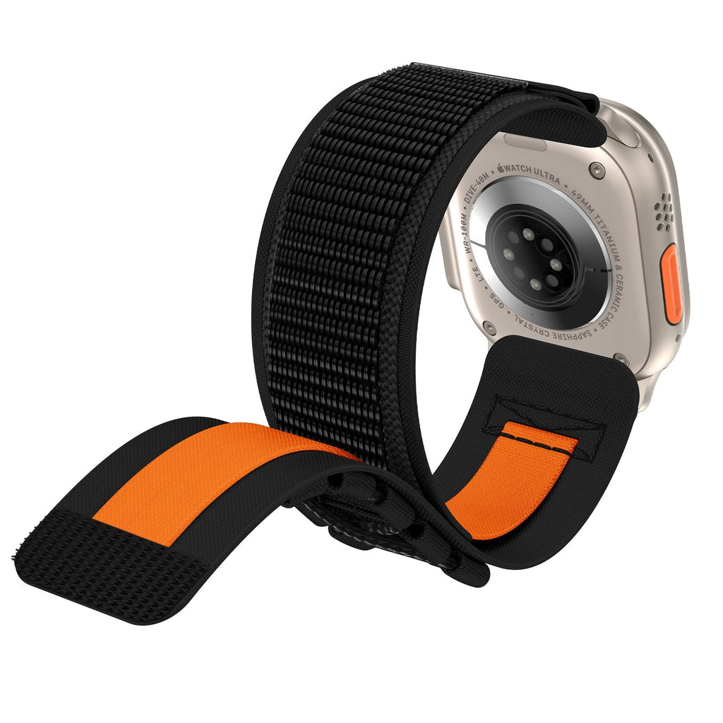 Correa táctica de nailon, edición montaña y escalada, para Apple Watch, ajustable, modelo Diemio