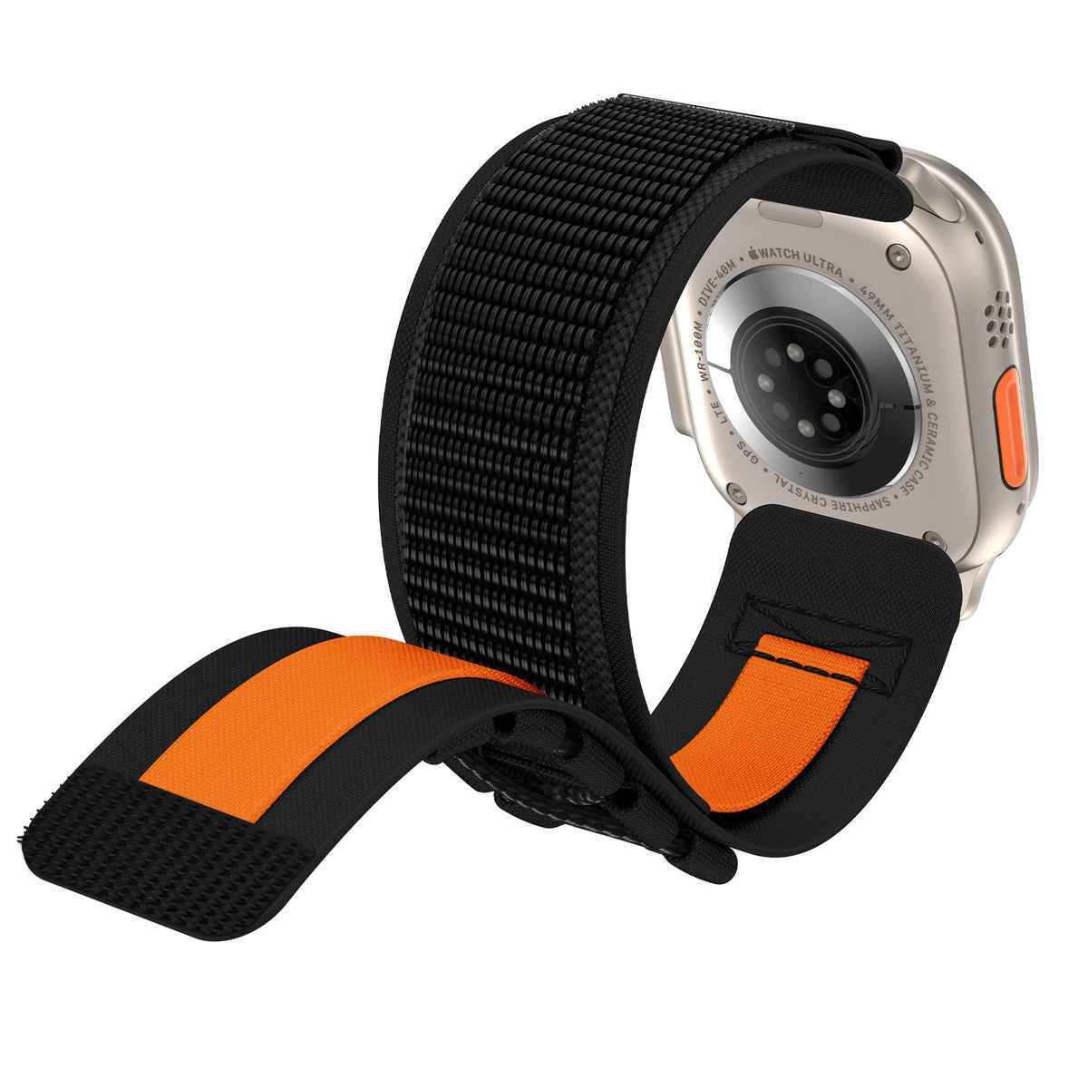 Correa táctica de nailon, edición montaña y escalada, para Apple Watch, ajustable, modelo Diemio
