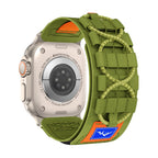 Correa táctica de nailon, edición montaña y escalada, para Apple Watch, ajustable, modelo Diemio