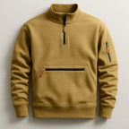 Fleece-tröja med ärmficka