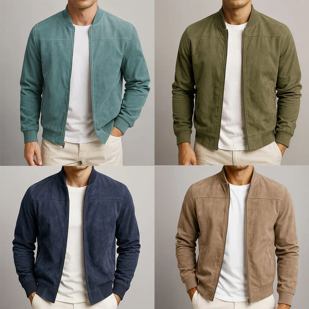 RIVIERA Bomber Premium Structured Suede