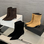 Elegantes Botas de Ante Marrón - LOVRA DESIGN