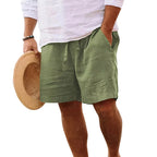 Cotton and linen shorts 1+1 FREE