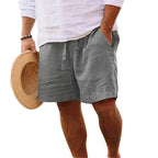 Cotton and linen shorts 1+1 FREE