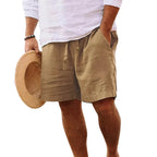 Cotton and linen shorts 1+1 FREE