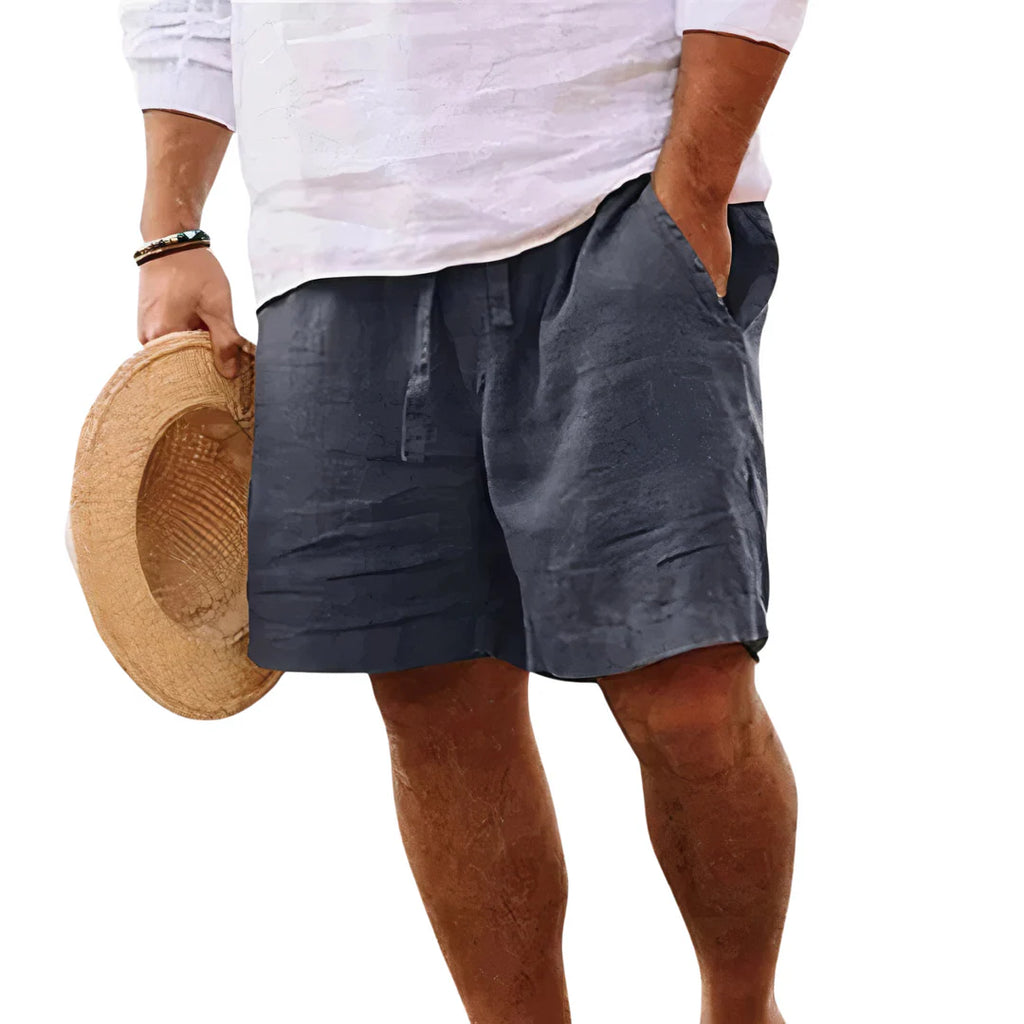 Cotton and linen shorts 1+1 FREE
