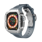 Carcasa de titanio y correa de silicona 49mm para Apple Watch Ultra, modelo Nodius