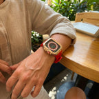 Carcasa de titanio y correa de silicona 49mm para Apple Watch Ultra, modelo Nodius