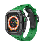 Carcasa de titanio y correa de silicona 49mm para Apple Watch Ultra, modelo Nodius