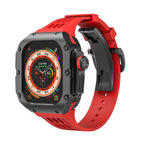 Carcasa de titanio y correa de silicona 49mm para Apple Watch Ultra, modelo Nodius