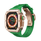 Carcasa de titanio y correa de silicona 49mm para Apple Watch Ultra, modelo Nodius