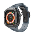 Carcasa de titanio y correa de silicona 49mm para Apple Watch Ultra, modelo Nodius