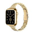 Correa de acero inoxidable para Apple Watch, malla de cinco hileras con carcasa integrada, modelo Payda
