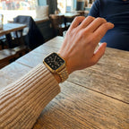 Correa de acero inoxidable para Apple Watch, malla de cinco hileras con carcasa integrada, modelo Payda