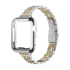 Correa de acero inoxidable para Apple Watch, malla de cinco hileras con carcasa integrada, modelo Payda