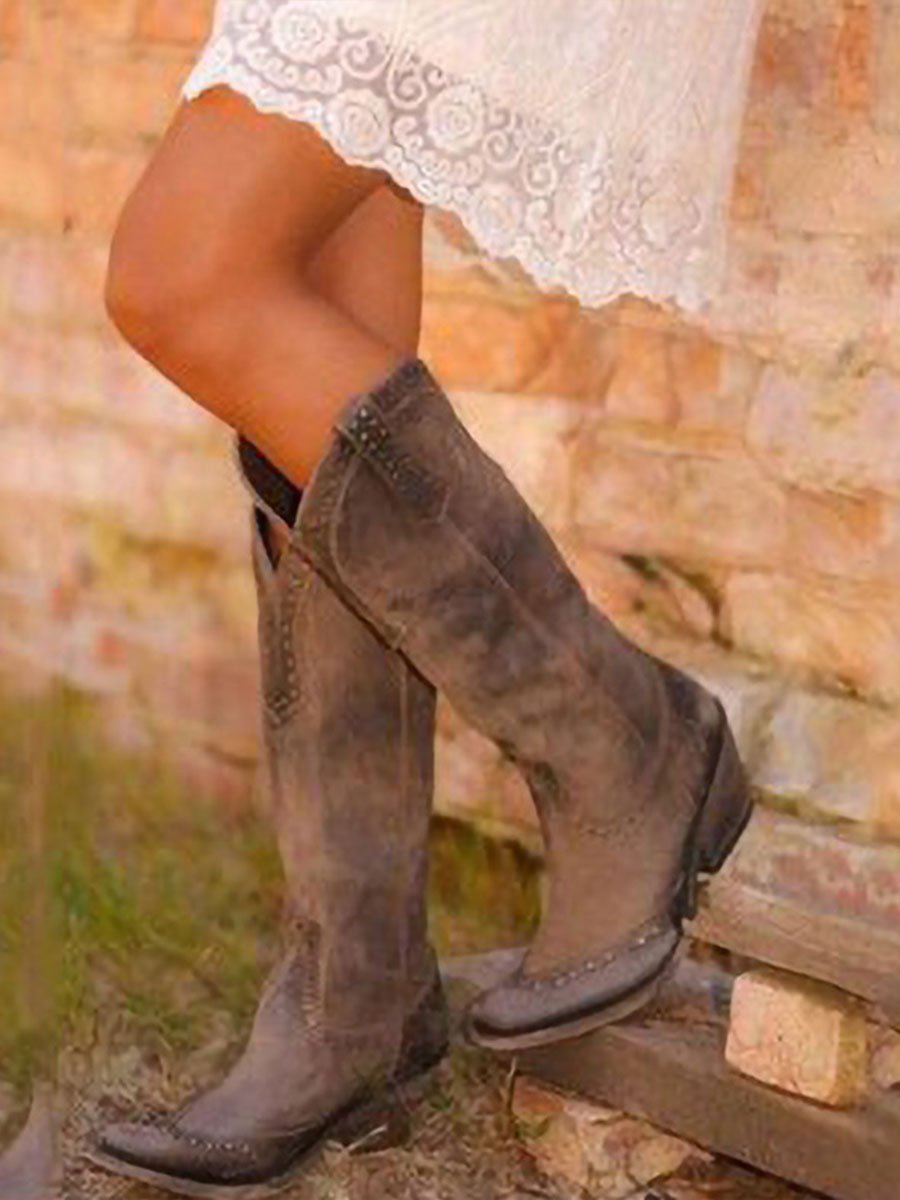 Botas Cowgirl Vintage con Tachuelas