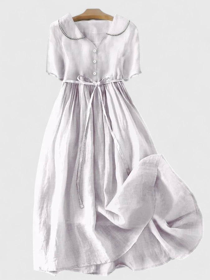 Linen Balance Midi Dress