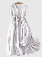 Linen Balance Midi Dress