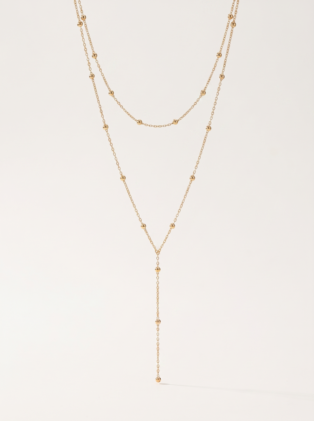 Collar de Cadenas en Capas con Medallón