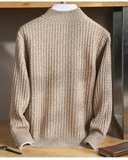 Cárdigan de cachemira con cremallera Yves - LOVRA DESIGN