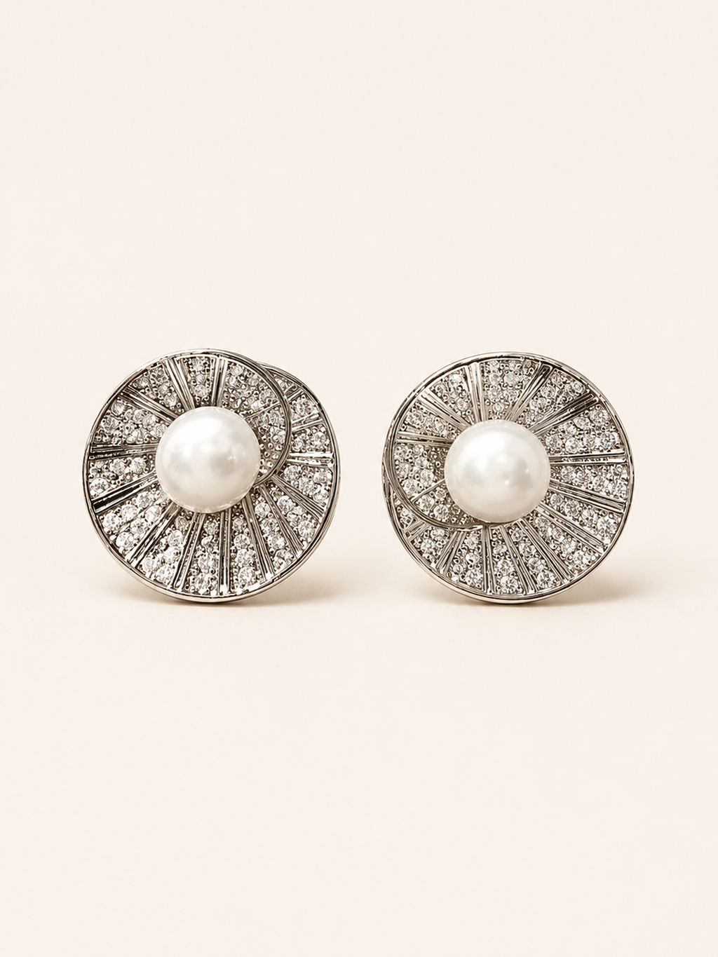 Pendientes de Perla con Espiral