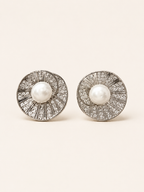 Pendientes de Perla con Espiral