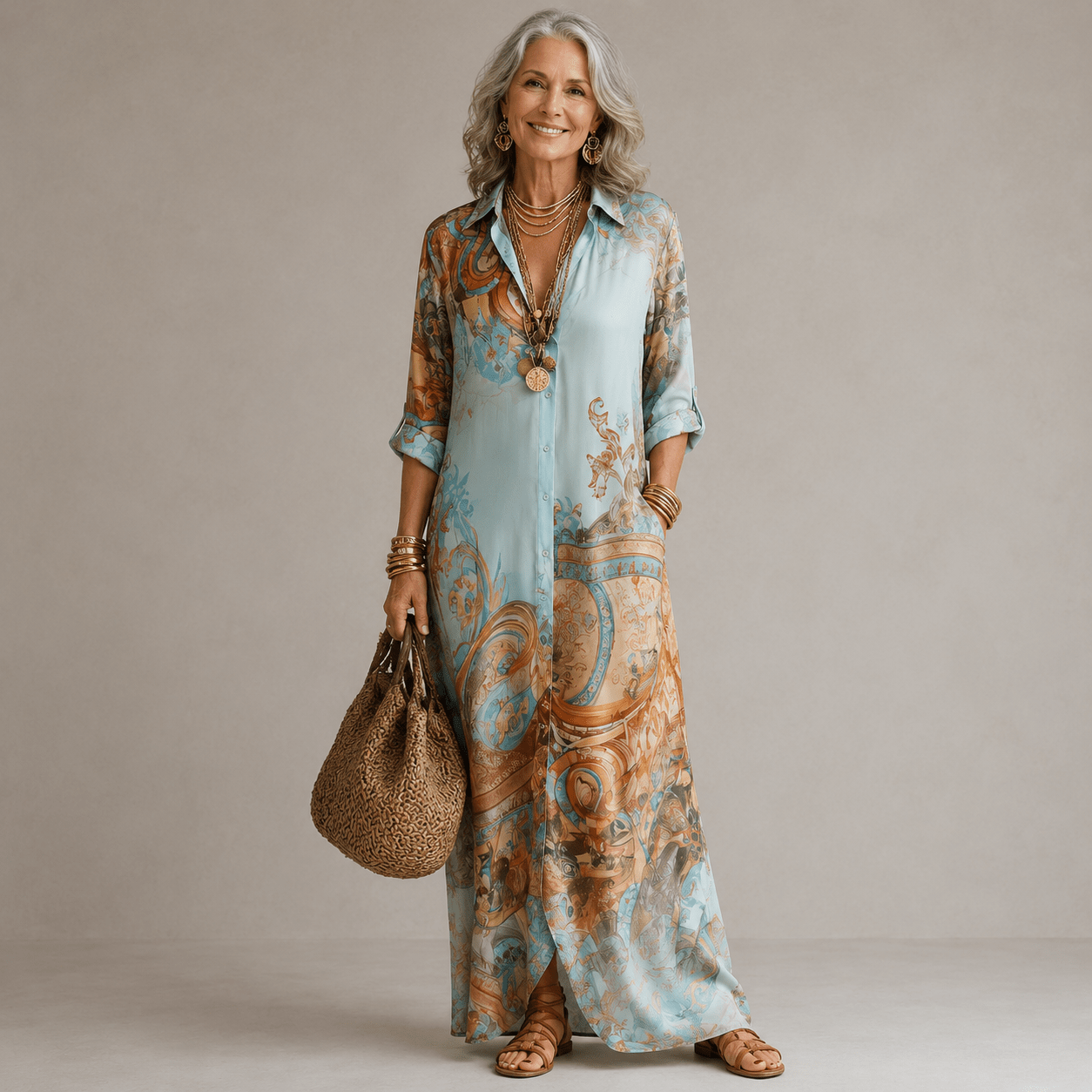 Evalexy™ I Vestido Maxi Estampado de Lujo - LOVRA DESIGN