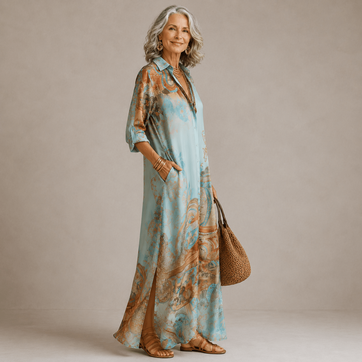 Evalexy™ I Vestido Maxi Estampado de Lujo - LOVRA DESIGN
