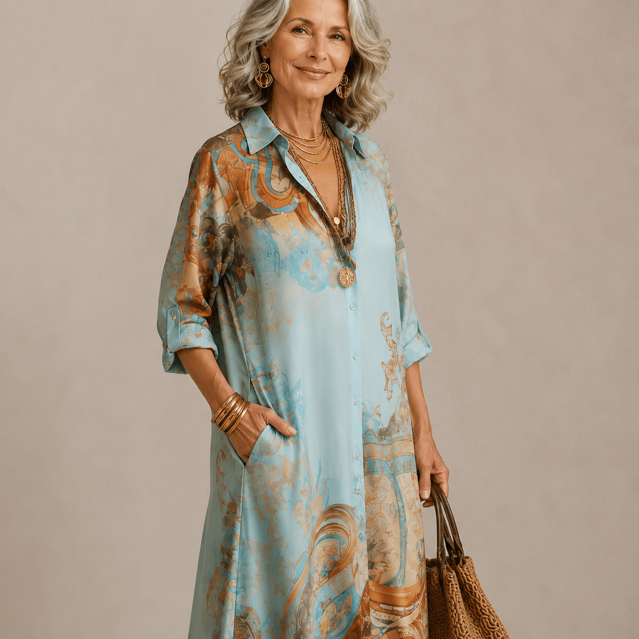 Evalexy™ I Vestido Maxi Estampado de Lujo - LOVRA DESIGN