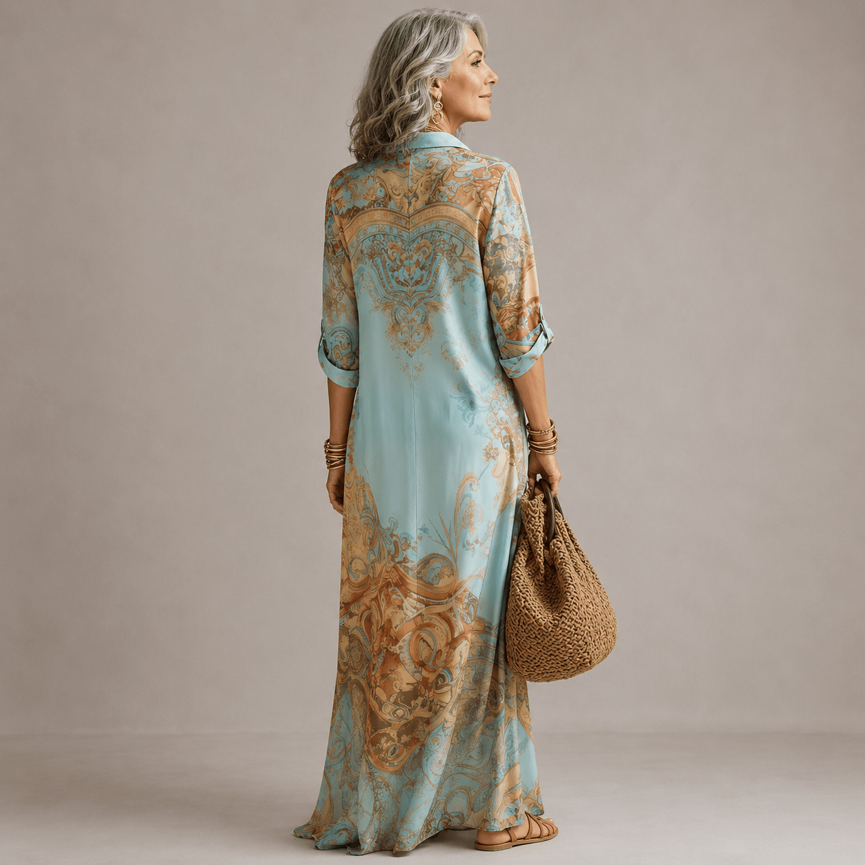 Evalexy™ I Vestido Maxi Estampado de Lujo - LOVRA DESIGN