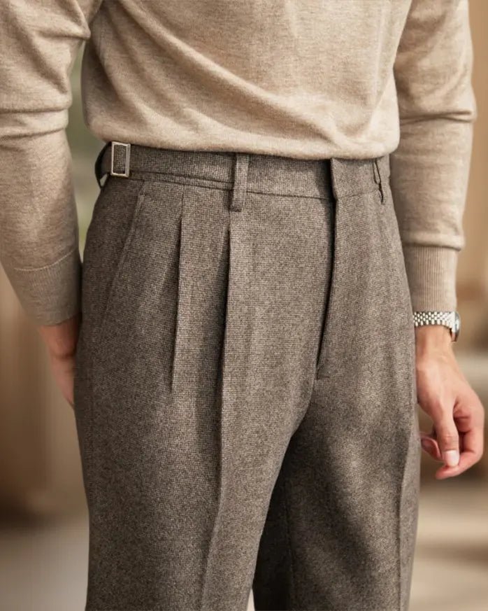 Pantalón de pata de gallo Carlo - LOVRA DESIGN