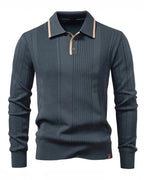 Polo de punto de manga larga Bruno - LOVRA DESIGN